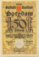 Potsdam - Stadt - 28.11.1921 - 1.4.1922 - 50 Pfennig 