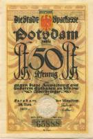 Potsdam - Stadt - 28.11.1921 - 1.4.1922 - 50 Pfennig 