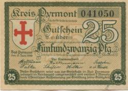 Pyrmont (Bad) - Kreis - 15.6.1919 - 25 Pfennig 