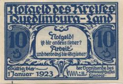 Quedlinburg - Kreis - - 1.1 1923 - 10 Pfennig 