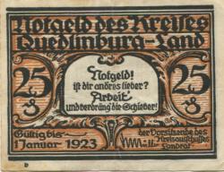 Quedlinburg - Kreis - - 1.1 1923 - 25 Pfennig 