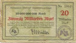 Quedlinburg - Kreis - -- - 20 Milliarden Mark 