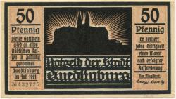 Quedlinburg - Stadt - Juli 1921 - 50 Pfennig 