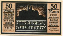 Quedlinburg - Stadt - Juli 1921 - 50 Pfennig
