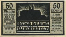 Quedlinburg - Stadt - Juli 1921 - 50 Pfennig 