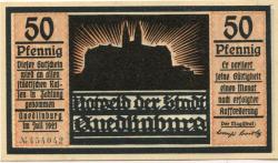 Quedlinburg - Stadt - Juli 1921 - 50 Pfennig