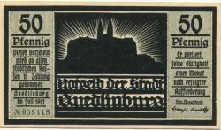 Quedlinburg - Stadt - Juli 1921 - 50 Pfennig