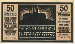 Quedlinburg - Stadt - Juli 1921 - 50 Pfennig