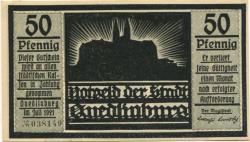 Quedlinburg - Stadt - Juli 1921 - 50 Pfennig