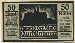 Quedlinburg - Stadt - Juli 1921 - 50 Pfennig 