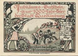 Quedlinburg - Stadt - 22./23.4.1922 - 50 Pfennig 