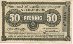 Quedlinburg - Mannschaftsgefangenenlager - 1.1.1916 - 50 Pfennig