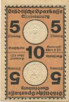 Quedlinburg - Städtische Sparkasse, Rathaus und Bahnhofstr. 1 - -- - 10 Pfennig