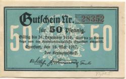 Querfurt - Kreis - 18.5.1917 - 31.12.1918 - 50 Pfennig