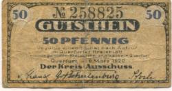 Querfurt - Kreis - 6.3.1920 - 50 Pfennig