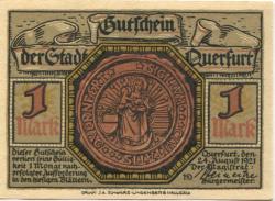 Querfurt - Stadt - 24.8.1921 - 1 Mark