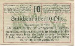 Querfurt - Jaeckel, Richard, Kunst- und Verlagsanstalt - 1920 - 10 Pfennig