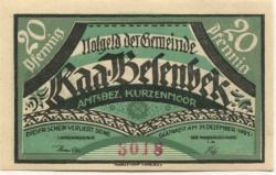 Raa-Besenbek - Gemeinde - - 31.12.1921 - 20 Pfennig 