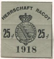 Racot - Großherzogliche Herrschaft - 1918 - 25 Pfennig 