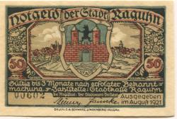 Raguhn - Stadt - August 1921 - 50 Pfennig 