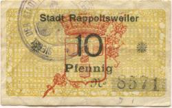 Rappoltsweiler (heute: F-Ribeauvillé) - Stadt - -- - 10 Pfennig