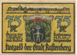 Rastenberg (Bad) - Stadt - -1.9.1921 - 75 Pfennig 