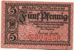Rathenow - Stadt - 1.5.1917 - 5 Pfennig