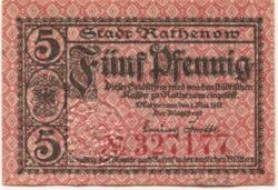 Rathenow - Stadt - 1.5.1917 - 5 Pfennig