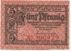 Rathenow - Stadt - 1.5.1917  - 5 Pfennig 