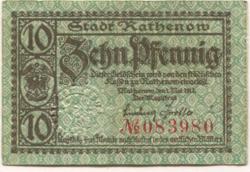 Rathenow - Stadt - 1.5.1917 - 10 Pfennig