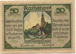 Rathenow - Stadt - -- - 50 Pfennig