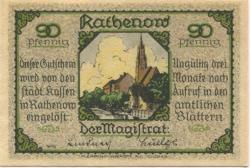 Rathenow - Stadt - -- - 90 Pfennig