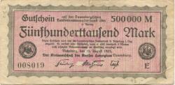 Ratzeburg - Kreis Herzogtum Lauenburg - 15.8.1923 - 500000 Mark