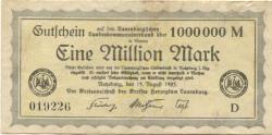 Ratzeburg - Kreis Herzogtum Lauenburg - 15.8.1923 - 1 Million Mark