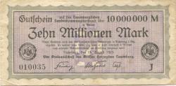 Ratzeburg - Kreis Herzogtum Lauenburg - 15.8.1923 - 10 Millionen Mark