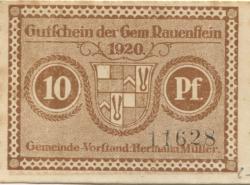 Rauenstein (heute: Frankenblick) - Gemeinde - 1920 - 10 Pfennig