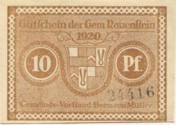 Rauenstein (heute: Frankenblick) - Gemeinde - 1920 - 10 Pfennig