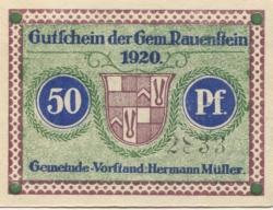 Rauenstein (heute: Frankenblick) - Gemeinde - 1920 - 50 Pfennig