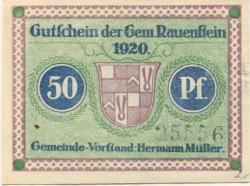 Rauenstein (heute: Frankenblick) - Gemeinde - 1920 - 50 Pfennig