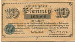 Recklinghausen - Stadt - 1.12.1920 - 10 Pfennig