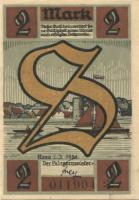 Rees - Stadt - 1921 - 2 Mark