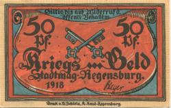 Regensburg - Stadt - 1918 - 50 Pfennig
