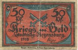 Regensburg - Stadt - 1918 - 50 Pfennig