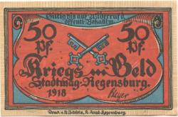 Regensburg - Stadt - 1918 - 50 Pfennig
