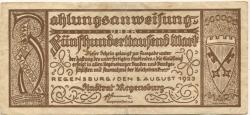 Regensburg - Stadt - 8.8.1923 - 500000 Mark