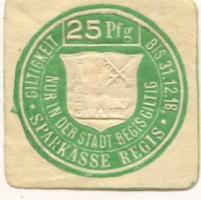 Regis - Sparkasse - - 31.12.1918 - 25 Pfennig