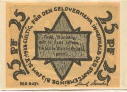 Rehna - Stadt - - 31.5.1922 - 25 Pfennig