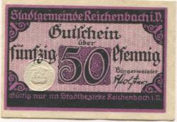 Reichenbach - Stadt - -- - 50 Pfennig