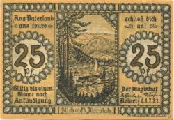 Reinerz (Bad) (heute: PL-Duszniki-Zdrój) - Stadt - 1.7.1921 - 25 Pfennig