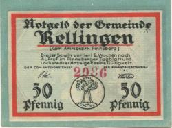 Rellingen - Gemeinde - -- - 50 Pfennig